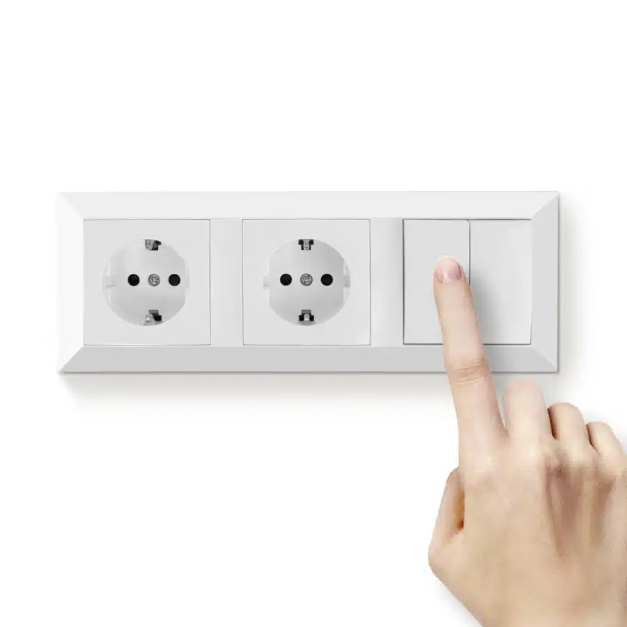 Wandschakelaar Drievoudig Inbouw (Incl. Afdekraam) - Afbeelding 2