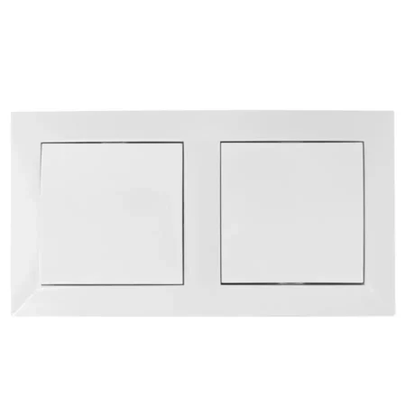 Wandschakelaar Inbouw Dubbelschakel (Incl. Afdekraam)